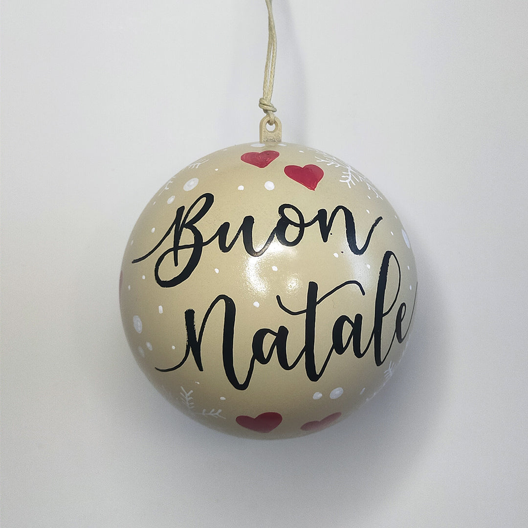 Pallina Decorativa Crema
