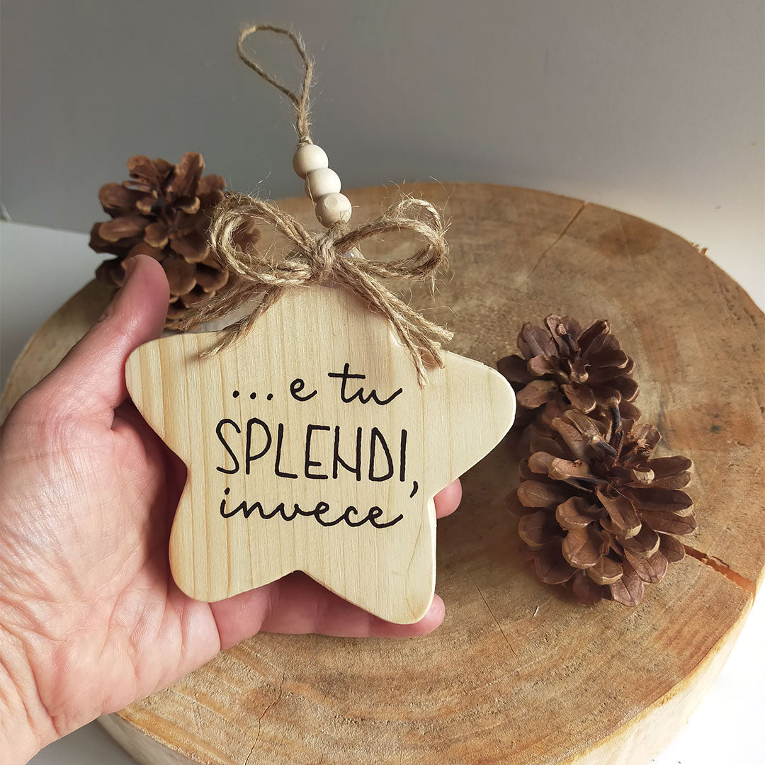 Stelle decorative in legno