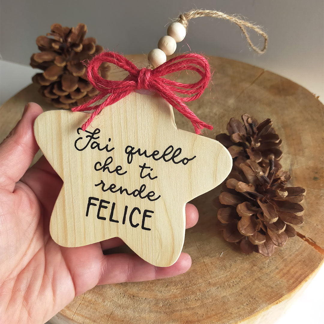 Stelle decorative in legno