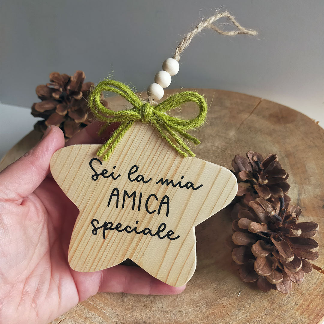 Stelle decorative in legno