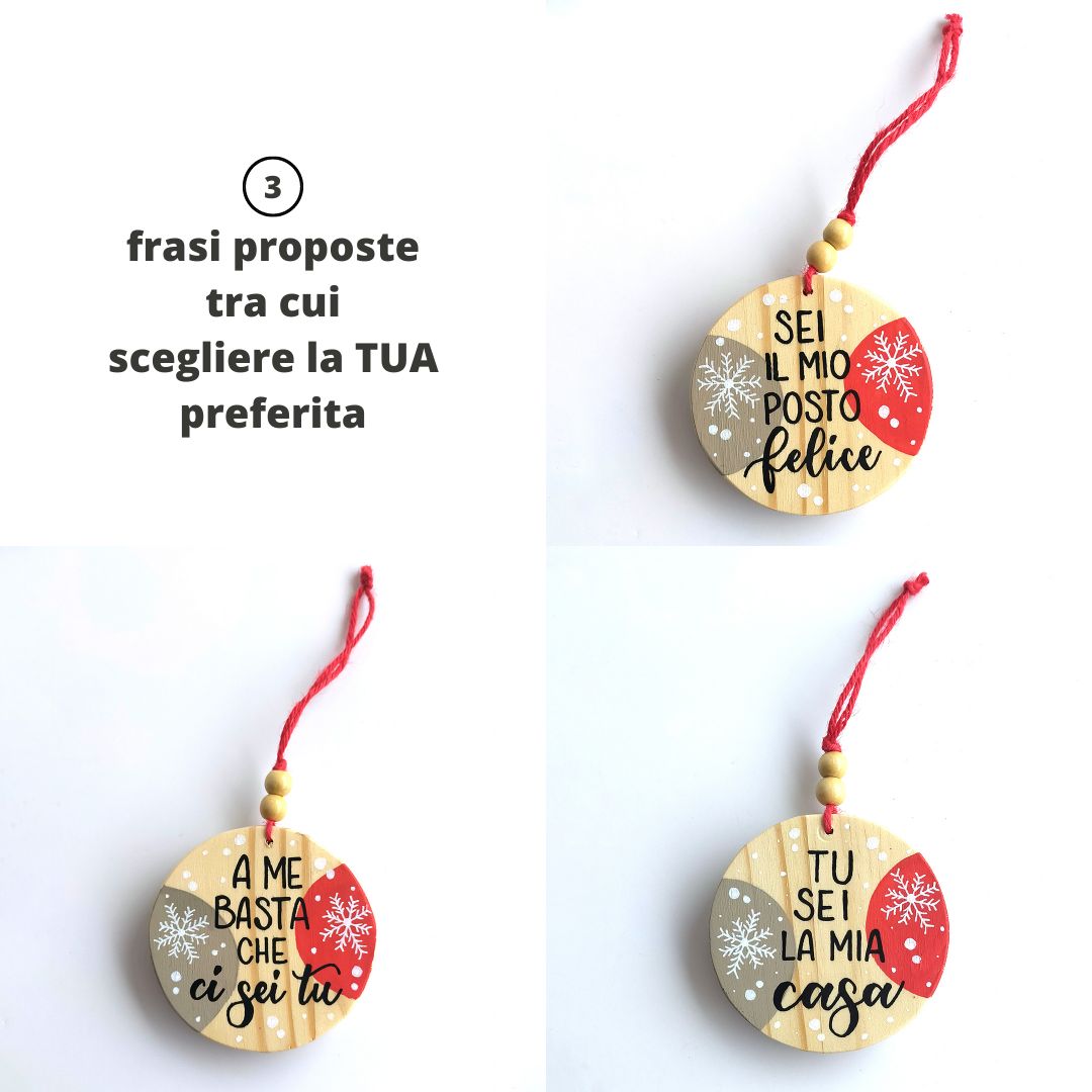 Dischetto decorativo in legno