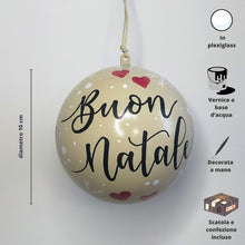 Carica l'immagine nel visualizzatore di Gallery, Pallina Decorativa Crema