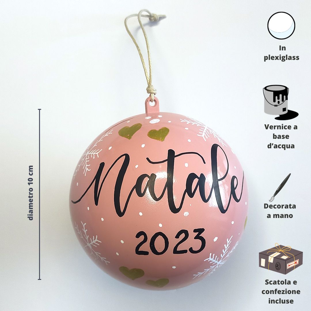 Pallina Decorativa Rosa Antico