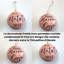 Carica l'immagine nel visualizzatore di Gallery, Pallina Decorativa Rosa Antico