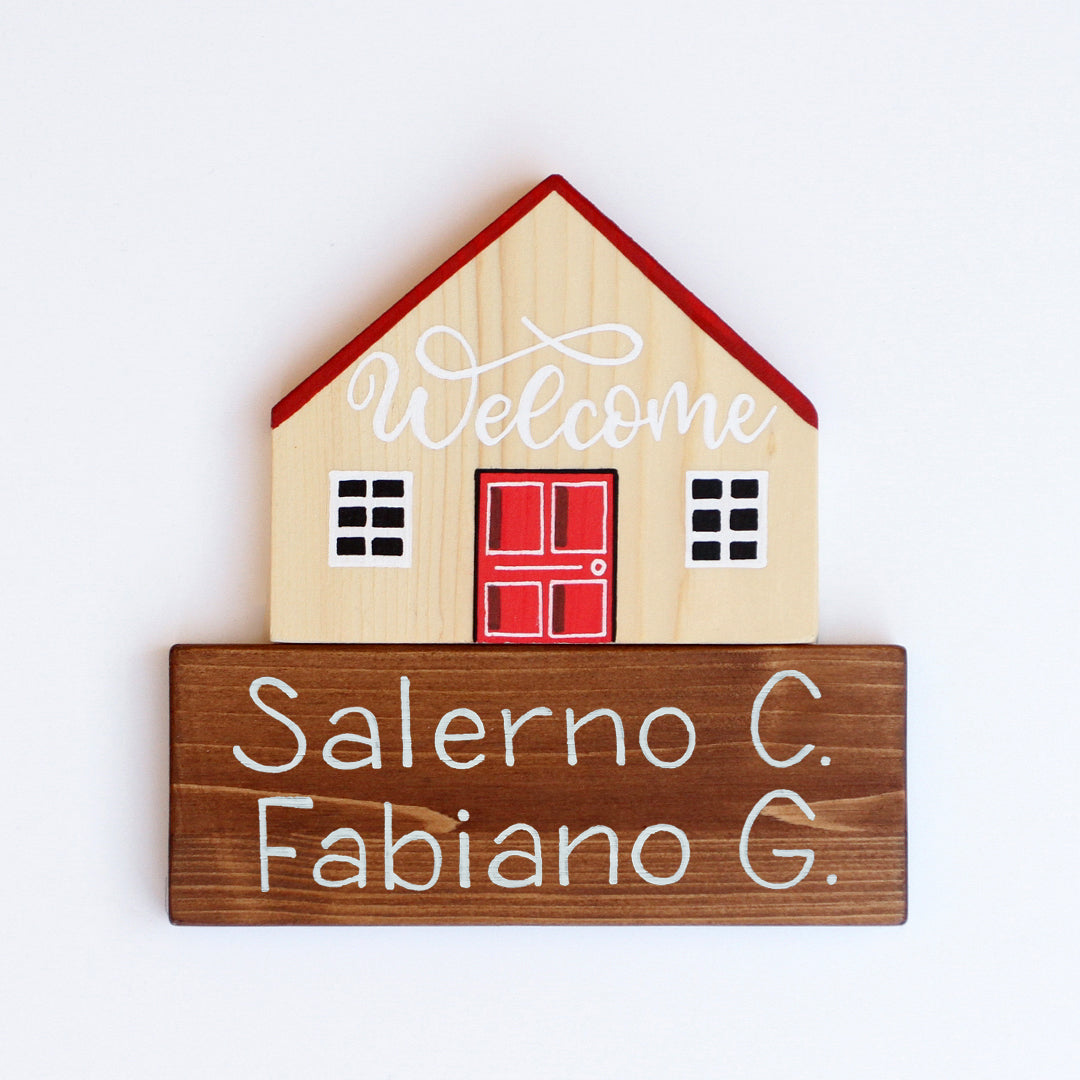 Dietroporta legno & rosso