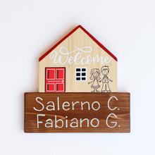 Carica l'immagine nel visualizzatore di Gallery, Dietroporta legno & rosso