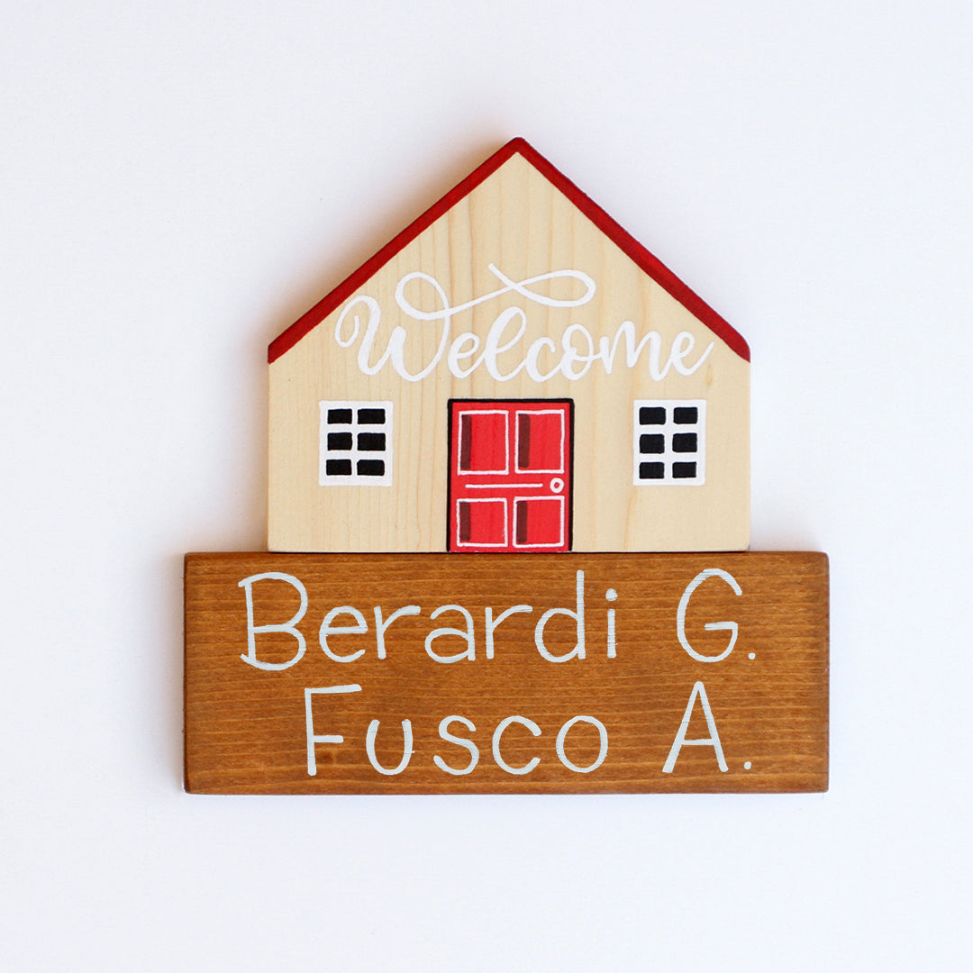 Dietroporta legno & rosso