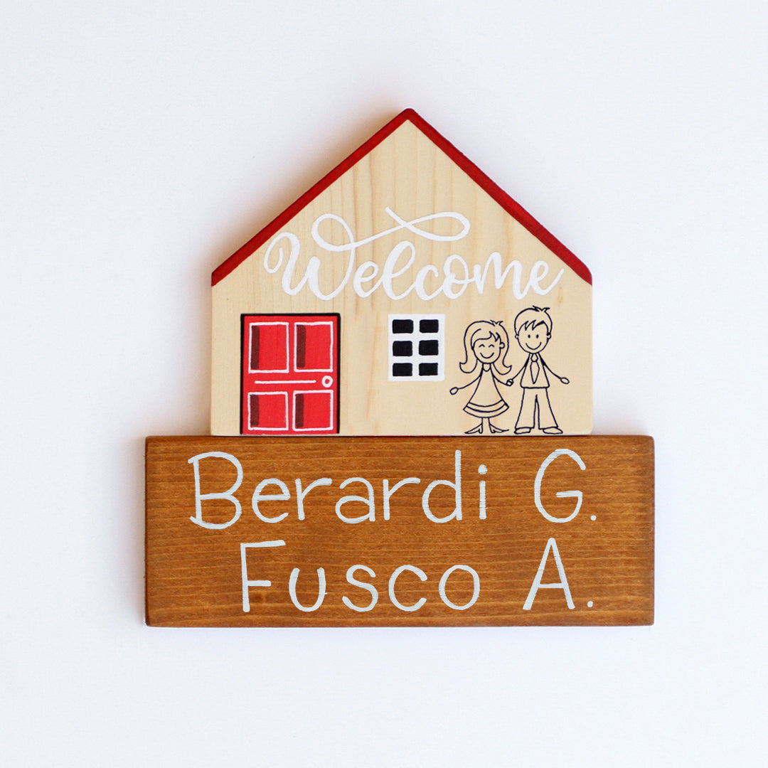 Dietroporta legno & rosso