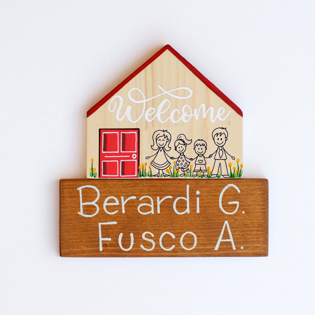 Dietroporta legno & rosso