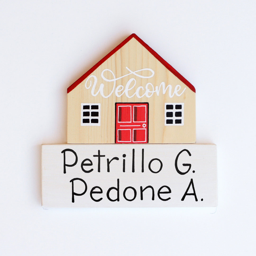 Dietroporta legno & rosso