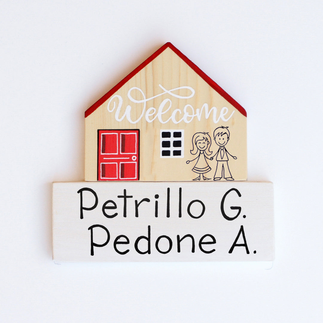 Dietroporta legno & rosso