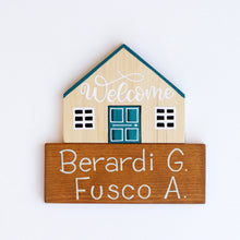 Carica l'immagine nel visualizzatore di Gallery, Dietroporta legno & blu petrolio