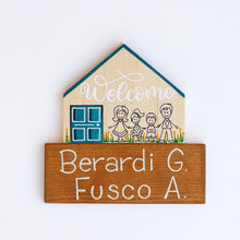 Carica l'immagine nel visualizzatore di Gallery, Dietroporta legno & blu petrolio