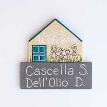 Carica l'immagine nel visualizzatore di Gallery, Dietroporta legno & blu petrolio