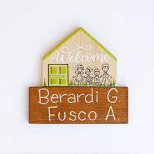 Carica l'immagine nel visualizzatore di Gallery, Dietroporta legno & verde acido