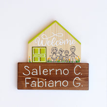 Carica l'immagine nel visualizzatore di Gallery, Dietroporta legno & verde acido