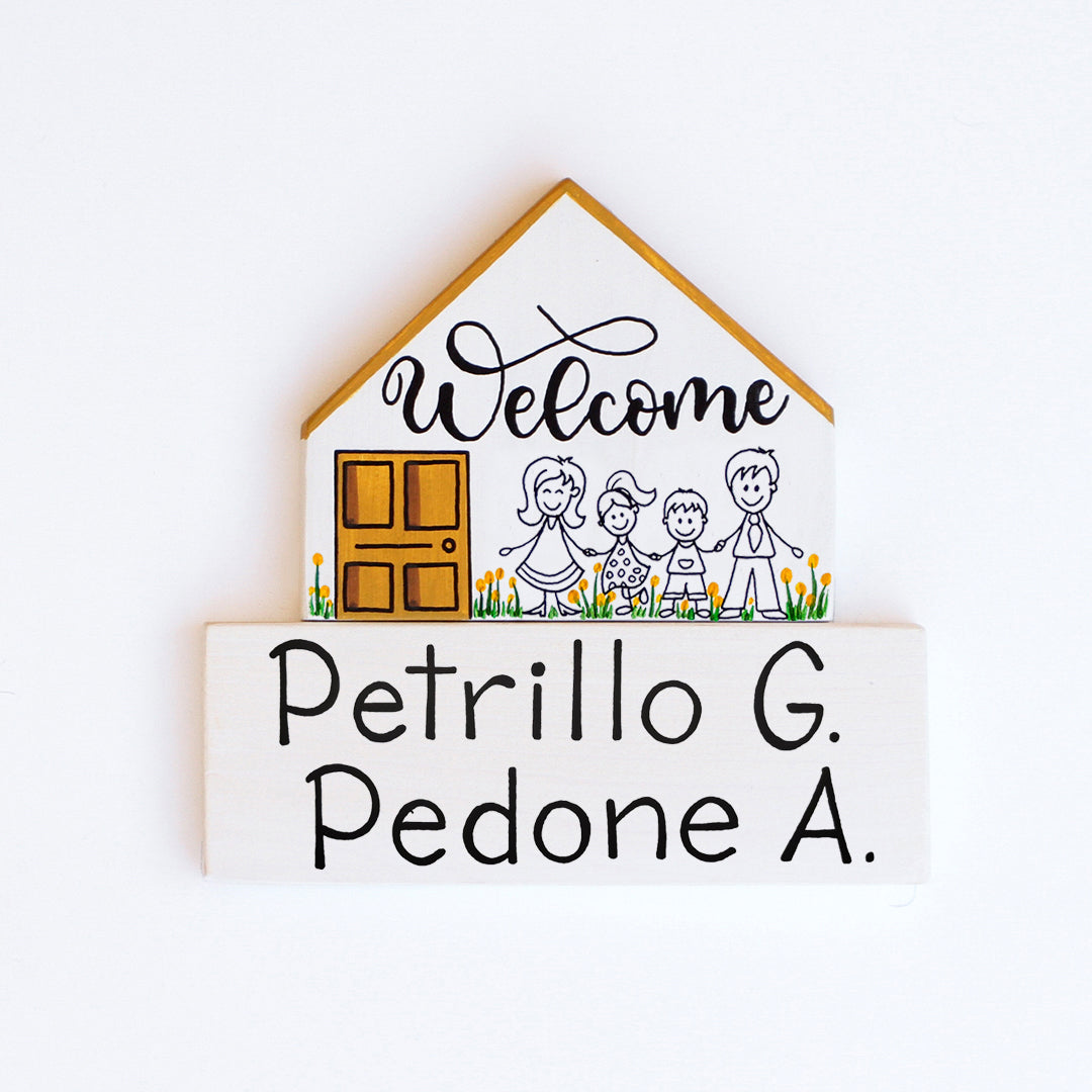 Dietroporta bianco & giallo senape