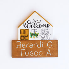 Carica l'immagine nel visualizzatore di Gallery, Dietroporta bianco & giallo senape