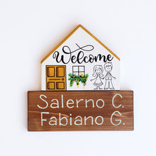 Carica l'immagine nel visualizzatore di Gallery, Dietroporta bianco & giallo senape