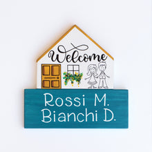 Carica l'immagine nel visualizzatore di Gallery, Dietroporta bianco & giallo senape