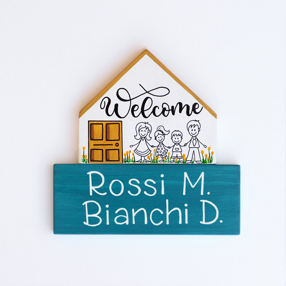 Dietroporta bianco & giallo senape