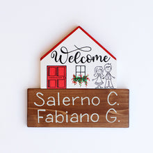 Carica l'immagine nel visualizzatore di Gallery, Dietroporta bianco & rosso