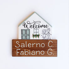 Carica l'immagine nel visualizzatore di Gallery, Dietroporta bianco & verde Tiffany