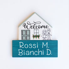 Carica l'immagine nel visualizzatore di Gallery, Dietroporta bianco & verde Tiffany