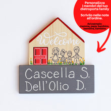 Carica l'immagine nel visualizzatore di Gallery, Dietroporta legno & rosso