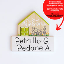 Carica l'immagine nel visualizzatore di Gallery, Dietroporta legno & verde acido