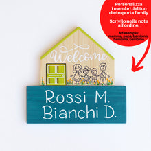 Carica l'immagine nel visualizzatore di Gallery, Dietroporta legno & verde acido