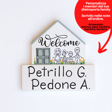 Carica l'immagine nel visualizzatore di Gallery, Dietroporta bianco & verde Tiffany