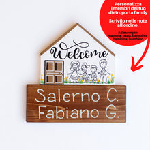 Carica l'immagine nel visualizzatore di Gallery, Dietroporta bianco & marroncino