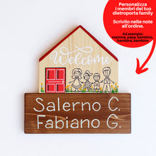 Carica l'immagine nel visualizzatore di Gallery, Dietroporta legno & rosso