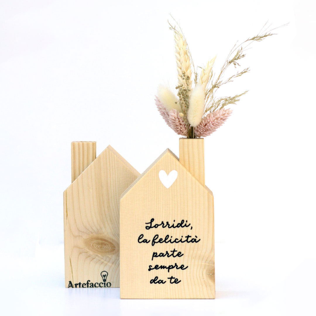 casetta con fiori secchi rosa artefaccio 001