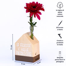 Carica l'immagine nel visualizzatore di Gallery, Casetta monofiore cioccolato