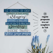 Carica l'immagine nel visualizzatore di Gallery, Regole di Casa - Azzurro Santorini