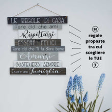 Carica l'immagine nel visualizzatore di Gallery, Regole di Casa - Nero Grigio