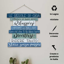 Carica l'immagine nel visualizzatore di Gallery, Regole di Casa - Azzurro Santorini