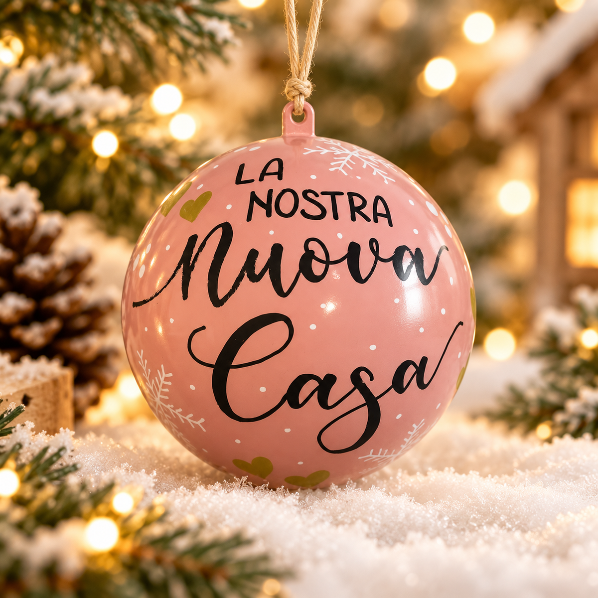 Pallina Decorativa Rosa Antico