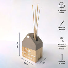 Carica l'immagine nel visualizzatore di Gallery, Casetta profumatore tortora
