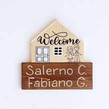 Carica l'immagine nel visualizzatore di Gallery, Dietroporta legno &amp; bianco
