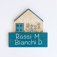 Carica l'immagine nel visualizzatore di Gallery, Dietroporta legno &amp; blu petrolio
