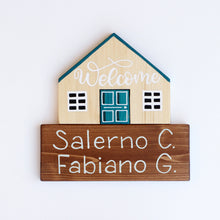 Carica l'immagine nel visualizzatore di Gallery, Dietroporta legno &amp; blu petrolio
