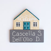 Carica l'immagine nel visualizzatore di Gallery, Dietroporta legno &amp; blu petrolio
