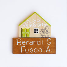 Carica l'immagine nel visualizzatore di Gallery, Dietroporta legno &amp; verde acido
