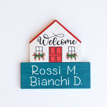 Carica l'immagine nel visualizzatore di Gallery, Dietroporta bianco &amp; rosso
