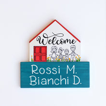 Carica l'immagine nel visualizzatore di Gallery, Dietroporta bianco &amp; rosso
