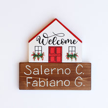 Carica l'immagine nel visualizzatore di Gallery, Dietroporta bianco &amp; rosso
