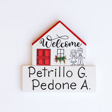 Carica l'immagine nel visualizzatore di Gallery, Dietroporta bianco &amp; rosso
